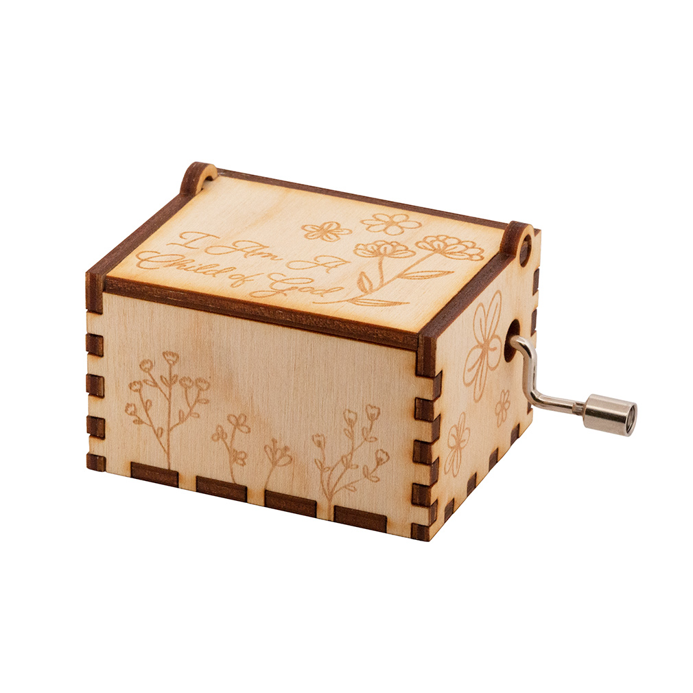 I Am a Child of God Music Box Flowers LDS Music Boxes
